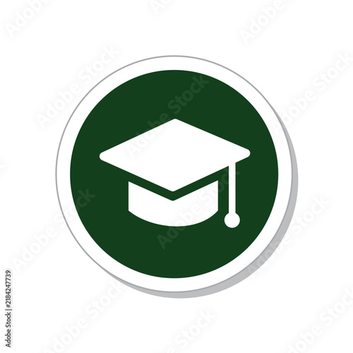 collage graduationa hat icon symbol vector design