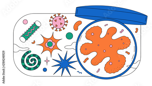 microscope, bacteria, virus, microorganisms, cells, petri dish, laboratory, science, research, medical, health, microbiology, biology, virus, bacteria, microbe