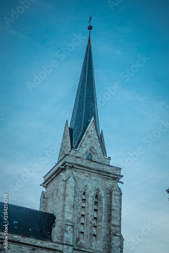 Картината върху платно Church steeple against blue sky in Bariloche, Patagonia, Argentina