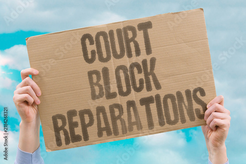 Foto "Court block reparations" Legal system rejects compensation framework again