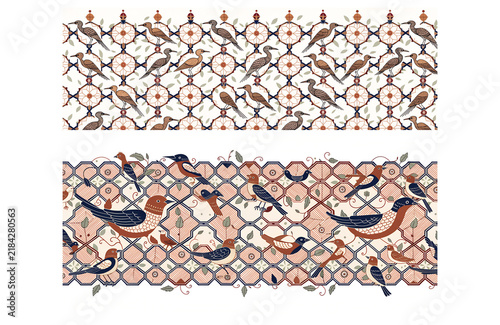 Antique Traditional Ornamental Pattern with Intricate Handcrafted Motifs