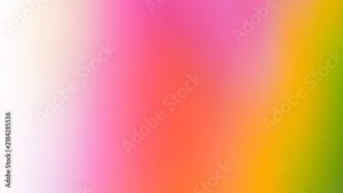 Blurred gradient background with soft from pink to yellow and green colorful backdrop abstract tex