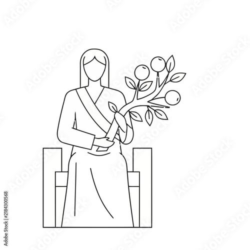 Person holding a branch with fruit and leaves