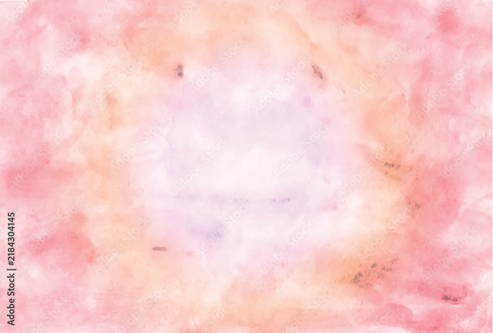 Obraz premium Soft Watercolor Texture Background with Pastel Pink and Orange Tones