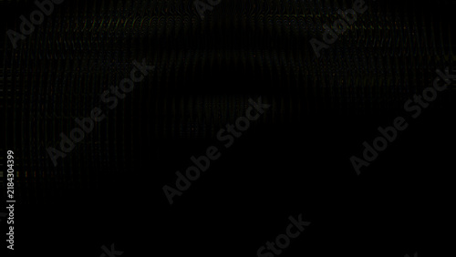 Abstract Dark Metallic Wave Pattern on Black Background