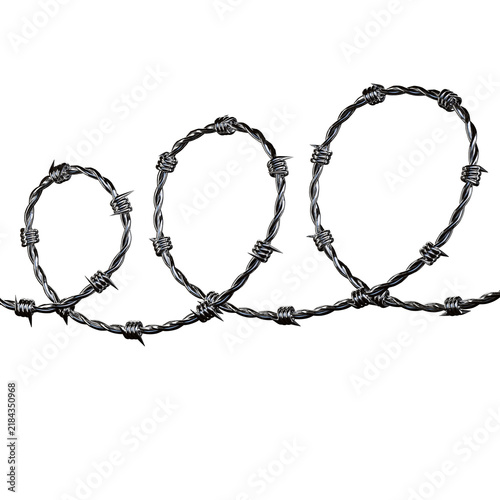 Triple Loop Barbed Wire Coil