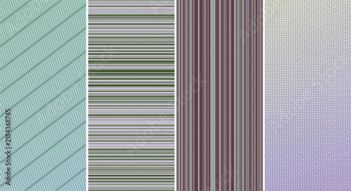 Abstract geometric pattern with vertical black and white stripes Vector