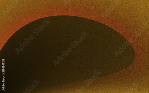 Abstract gradient oval shape isolated on white background