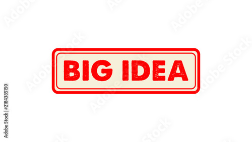 Big Idea Stamp Design Isolated On Transparent Background
