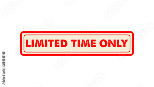 Limited time only sale stamp isolated transparent background isolated on transparent background