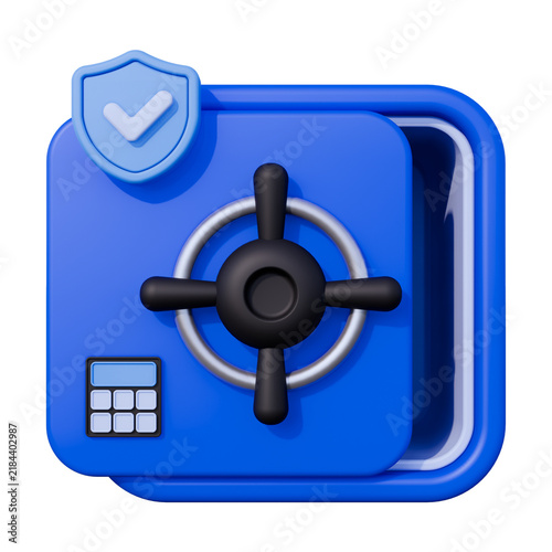 Cash Safe 3D Icon