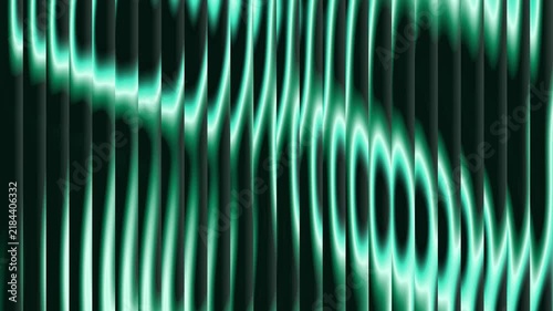 Futuristic Emerald Green Light Waves Technology Background