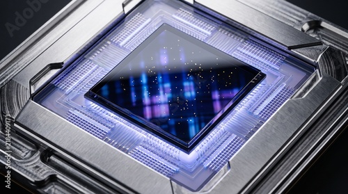 Quantum processor on obsidian glass