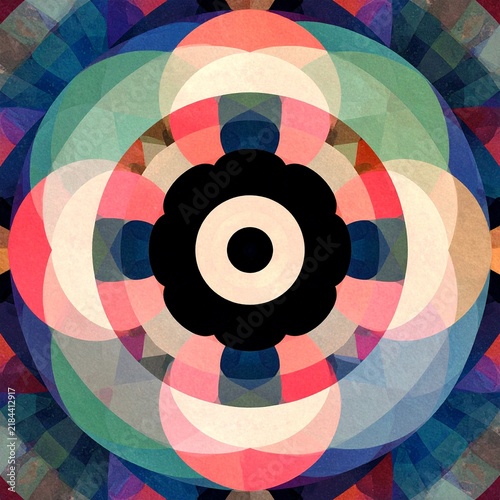 Modern Abstract Geometric Circles & Concentric Spirals – Contemporary Art Design Collection for Digital & Web Design.