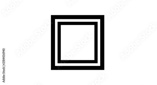 Minimal flat vector silhouette of a professional figure standing in a modern pose, isolated on a white background for clean graphic design and branding applications.