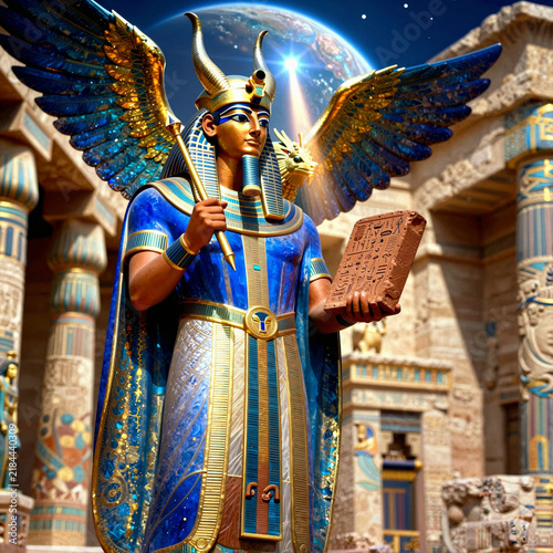 Nabu, the ancient Babylonian god of scribes and wisdom