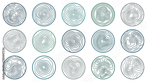 Corporate Abstract Minimalist Contour Line Designs in Monochrome for Modern Business Presentations and Branding