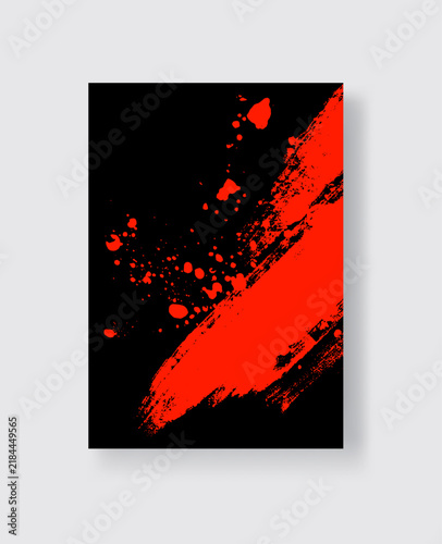 Abstract trendy universal artistic banner template . Design for cover, invitation, banner, placard, brochure, poster, card, flyer and other Vector illustration 