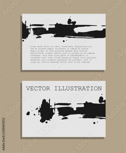 Abstract trendy universal artistic banner template . Design for cover, invitation, banner, placard, brochure, poster, card, flyer and other Vector illustration 