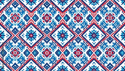 Indigenous Latin American Tribal Textile Seamless Vector Pattern Collection.