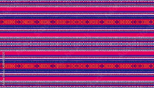 Indigenous Latin American Tribal Textile Seamless Vector Pattern Collection.