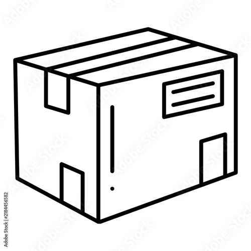 Delivery Box Line Icon