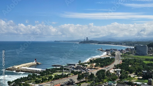 view of the city from the sea