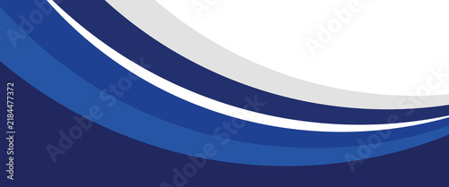 Modern Blue curved gradient border frame Business style for presentation banner Background