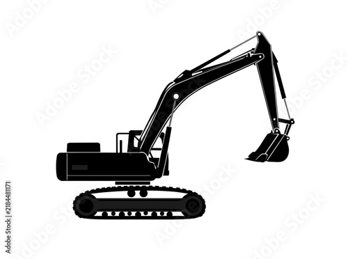 excavator shilhoutte