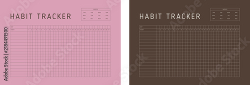 Habit Tracker set. (ice cream)