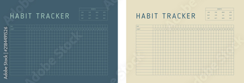 Habit Tracker set. (spring)