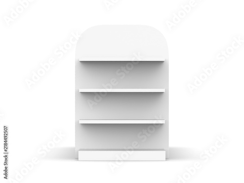 Supermarket display stand designed to promote products, attract consumers, and drive sales.