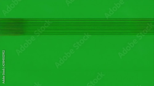 Analog Security Camera Static Interference Flickering on Green Screen