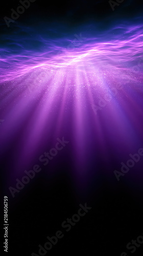 Deep sea scene with soft lighting and faint colors