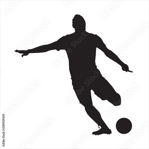 kicking the ball