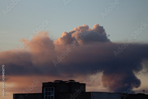 Fire and city damage after overnight Russian missile and drone attack on Kyiv, Ukraine