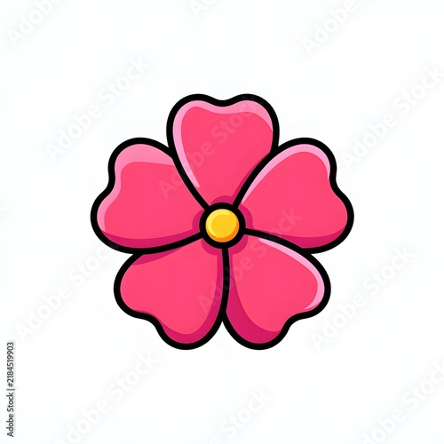 Cute Blossom Floral Illustration