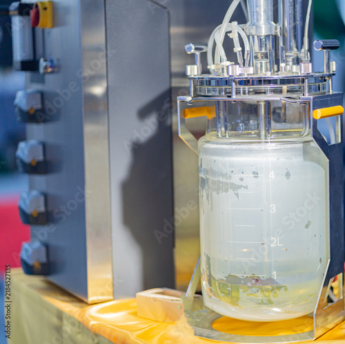 Obraz na płótnie Medical lab equipment  stirrer is a piece of equipment used in laboratories by researchers and scientists