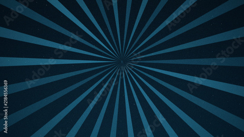 Deep Ocean Sunburst Rays Background with Bright Center on Deep Teal Blue