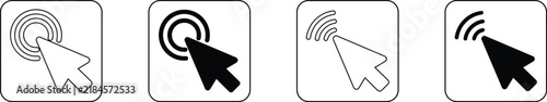 coursor finger mouse touch clicking sign
