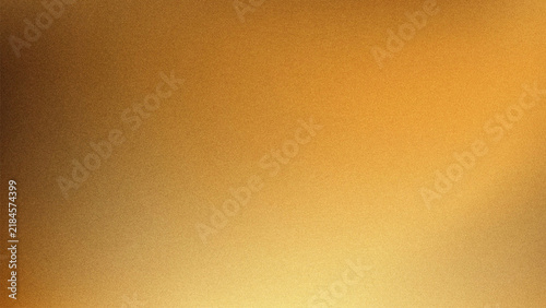 Quadro su tela Metallic bronze and yellow ochre grainy texture background with directional lighting effect for rustic industrial design projects