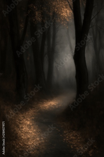 Mindful Autumn Nature Escape, Mindful Autumn Landscape for Seasonal Wellness and Peaceful Nature  , Misty Seasonal Slow Living  