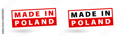 Plakat Made in Poland label
