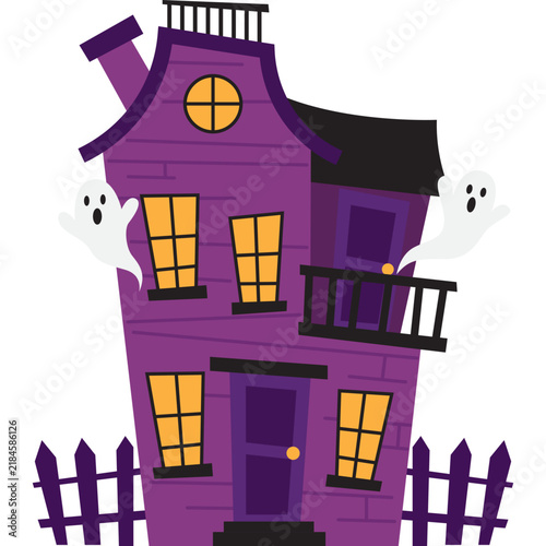 Foto Halloween Haunted House Illustration