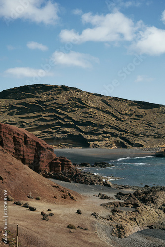 Bild auf Leinwand Strand El Golfo Lanzarote