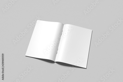 Realistic Magazine Brochure Mockup 3d