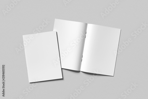 Realistic Magazine Brochure Mockup 3d