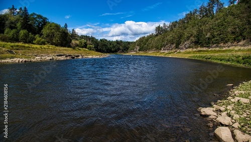 Fotografía extreme dry on orlik dam on vltava river czechia