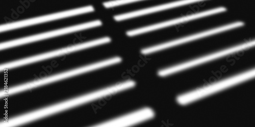 Принти на полотні Abstract light and shadow pattern showing horizontal stripes on a dark backgroun