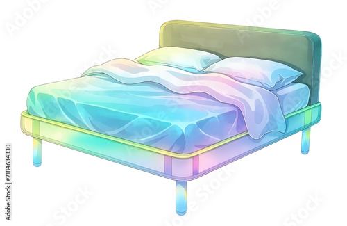 Plakat bed in the room
